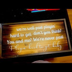 Custom made Yellow stone sign